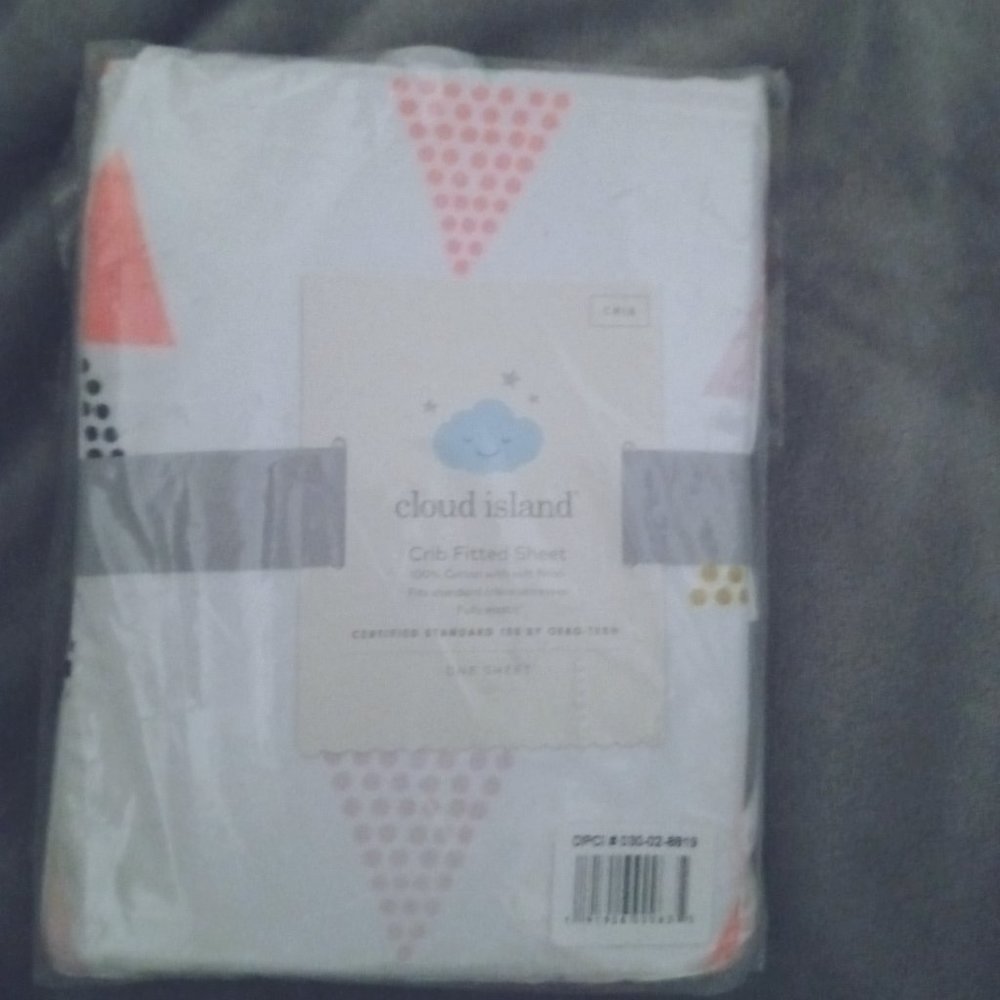 Cloud Island Fitted Crib Sheet